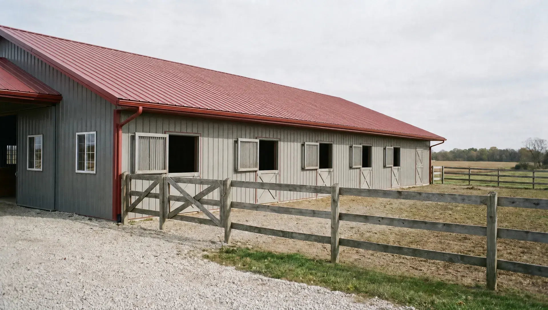 Stables & Stall Barns concept render by Orton Companies in Minnesota